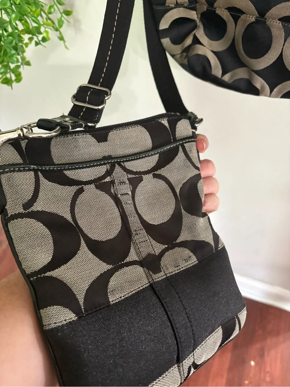 Coach  Signature Canvas Tote with Crossbody Pouch